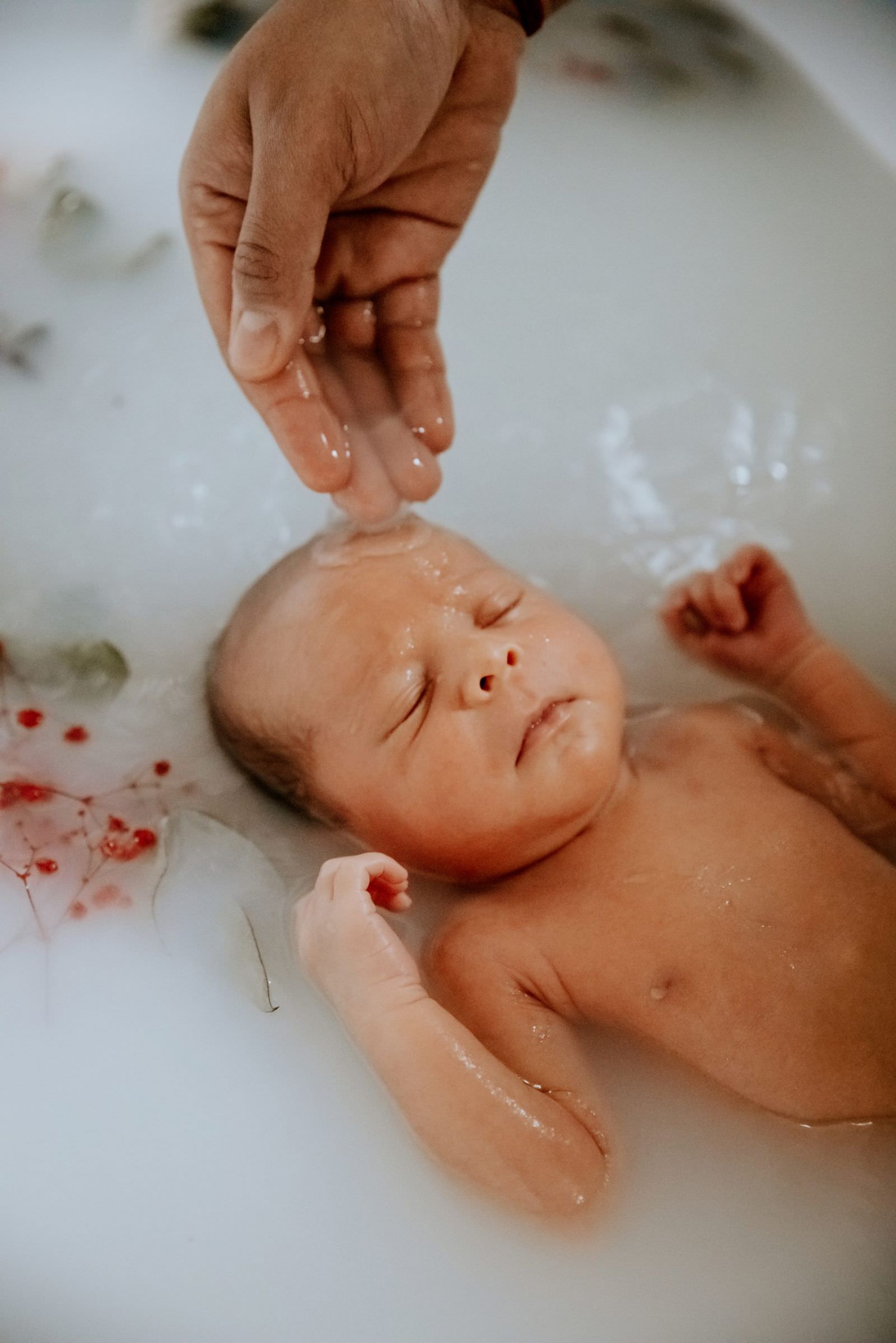 bain de lait bébé